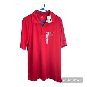 J. America Wisconsin Badgers Polo Large